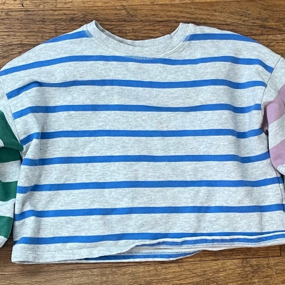 Boden stripe pullover French terry shirt - Picture 3 of 4